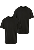 Set de 2 Tricou larg Heavy black+black Urban Classics negru