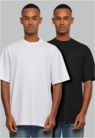 Set de 2 Tricou lung white+black Urban Classics alb negru