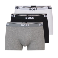 Set de 3 Boxeri Boss Power negru alb gri