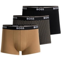 Set de 3 Boxeri Boss Power multicolor bej negru