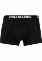 Set de 3 Boxeri Organic alb bleumarin Urban Classics negru