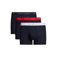 Set de 3 Boxeri Tommy Hilfiger Signature rosu alb bleumarin 0w3