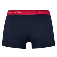 Set de 3 Boxeri Tommy Hilfiger Signature rosu alb bleumarin 0w3