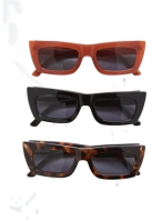 Set de 3 Ochelari de soare Sanremo negru rosu Urban Classics maro