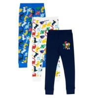 Set de 3 Pijamale Firetrap Dinosaur pentru baieti albastru multicolor