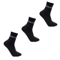 Set de 3 Sosete Everlast Quarter pentru Barbati negru