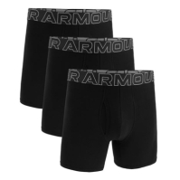 Set de 3 Under Armour bumbac 6In pentru barbati negru