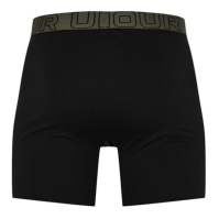 Set de 3 Under Armour bumbac 6In pentru barbati negru verde