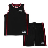 Set Everlast baschet pentru baietei negru rosu