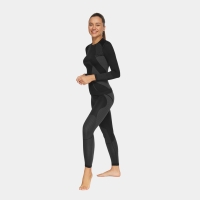 Set Lenjerie Thermoactive Alpinus Active Base Layer negru And gri GT43253 pentru femei