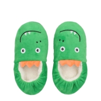 Set Papuci de Casa Firetrap Dinosaur & Eyemask verde portocaliu