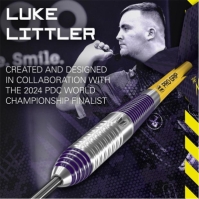 Set Sageti darts Luke Littler 22G Brass Dart mov galben