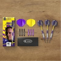 Set Sageti darts Luke Littler 22G Brass Dart mov galben