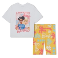 Set Tricou Barbie & ciclism Short pentru fete cu personaje