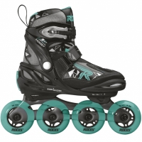 Skates Roces Moody Tif negru-gri-turcoaz 400856 03 Fete