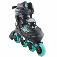 Skates Roces Moody Tif negru-gri-turcoaz 400856 03 Fete