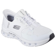 Skechers Glide-Step Pro Slip On Runners pentru femei alb argintiu