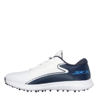 Pantofi golf fara crampoane Skechers Go Golf Max 3 pentru Barbati alb bleumarin