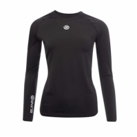 Bluza de corp cu maneca lunga Skins Top pentru femei negru