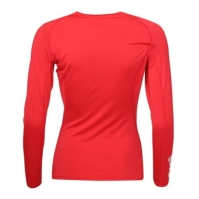 Bluza de corp cu maneca lunga Skins Top pentru femei rosu