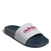 Slapi adidas Adilette pentru adulti alb rosu bleumarin