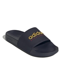 Slapi adidas Adilette pentru adulti bleumarin rosu auriu