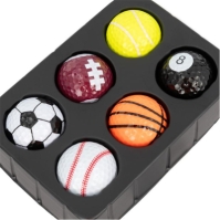 Slazenger Ballset 6Pkxmas 61 GOLF GIFT SPORTS BALLSET 6 . multicolor