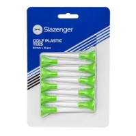 Slazenger Plastic Tees 61 83mm 10pcs in . verde alb