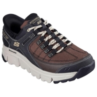 Sneaker Skechers Overlay Slip-Ins W Memory F Slip On Runners pentru Barbati maro gri