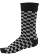 Sosete Check 5-. negru gri Urban Classics deschis alb