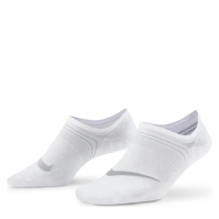 Sosete Nike Everyday Plus Lightweight antrenament Footie (3 Pairs) pentru femei alb wolf gri