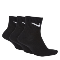 Sosete Nike Lightweight antrenament glezna (3 Pairs) negru alb