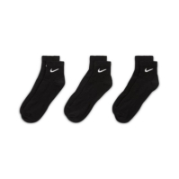 Sosete Nike Lightweight antrenament glezna (3 Pairs) negru alb