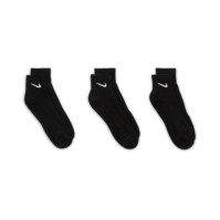 Sosete Nike Lightweight antrenament glezna (3 Pairs) negru alb