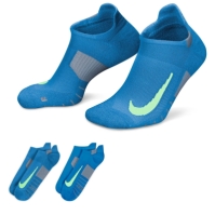 Sosete Nike Multiplier alergare No-Show (2 Pairs) albastru