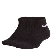 Sosete Nike Performance Cushioned Quarter pentru baietei negru