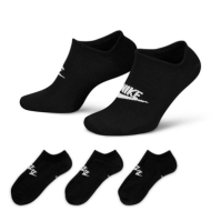 Sosete Nike Sportswear Everyday Essential No-Show (3 Pairs) negru alb