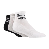 Sosete Reebok 3 Pair glezna Sports alb gri negru