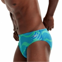 Chiloti Speedo 8 cm Club antrenament Wavespace albastru verde