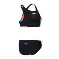 Costum de Inot Speedo Colourblock Splice 2.0 pentru femei negru rosu picton