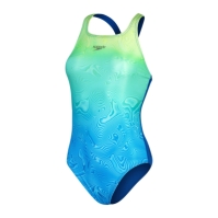 Speedo Medalist One Piece pentru femei albastru verde