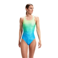 Speedo Medalist One Piece pentru femei albastru verde