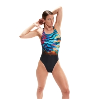 Speedo Pl Dg Lbk 1Pc femei negru albastru