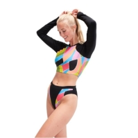 Speedo Prtd Ls CrpTp femei multicolor