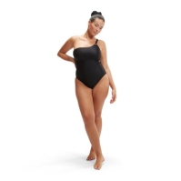 Speedo Shaping asimetric 1 Piece pentru femei negru