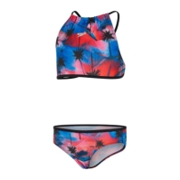 Speedo Star 2 Piece pentru fetite rosu albastru