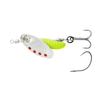 SPINNER GRUB NR 2 5,8G SINKING argintiu rosu LIME marime 8 SAVAGE GEAR