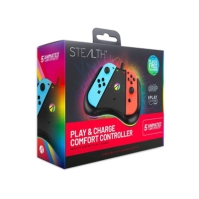 Stealth Light-Up Play & Charge Comfort Controller for Switch multicolor