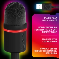 Stealth care se aprind USB Streaming Microphone multicolor