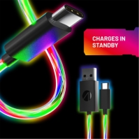 Stealth care se aprind 2m Twin USB-C Charging Cables for PS5/Switch